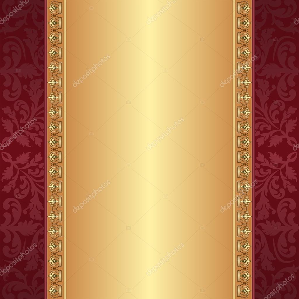 Maroon and gold background — Stock Vector © mtmmarek #12818735