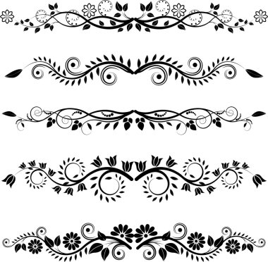 Floral borders and ornaments