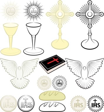 Symbols of Christianity clipart