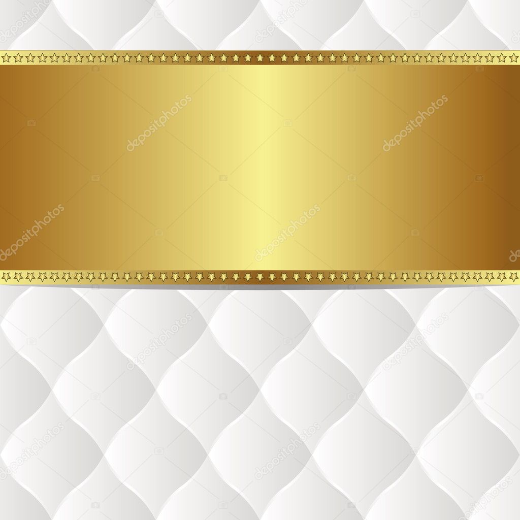 White gold background