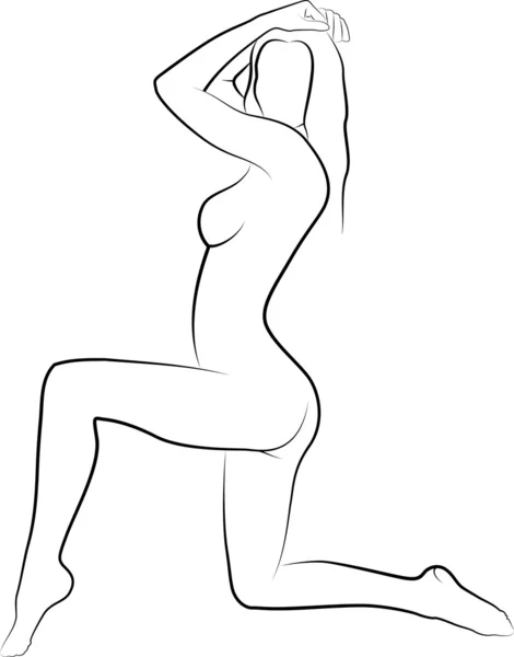 Femme nue — Image vectorielle