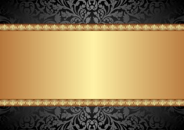 arka plan siyah ve altın