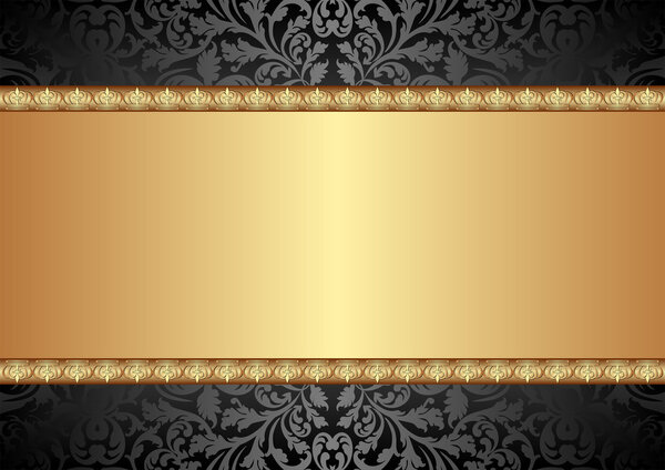 Black and gold background