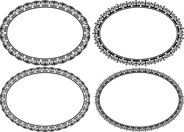 Frontières ovales — Image vectorielle
