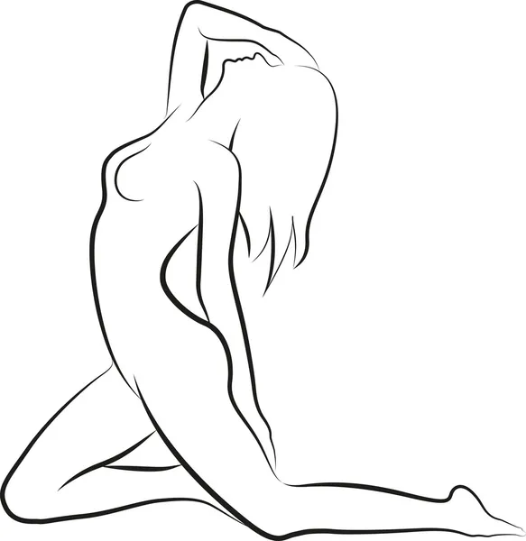 Femme nue — Image vectorielle