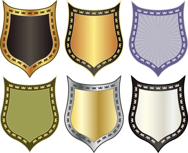 Shield with crowns — Stock Vector