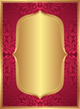 Kırmızı altın arka plan