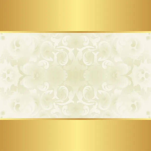 奶油和黄金背景 — 图库矢量图片