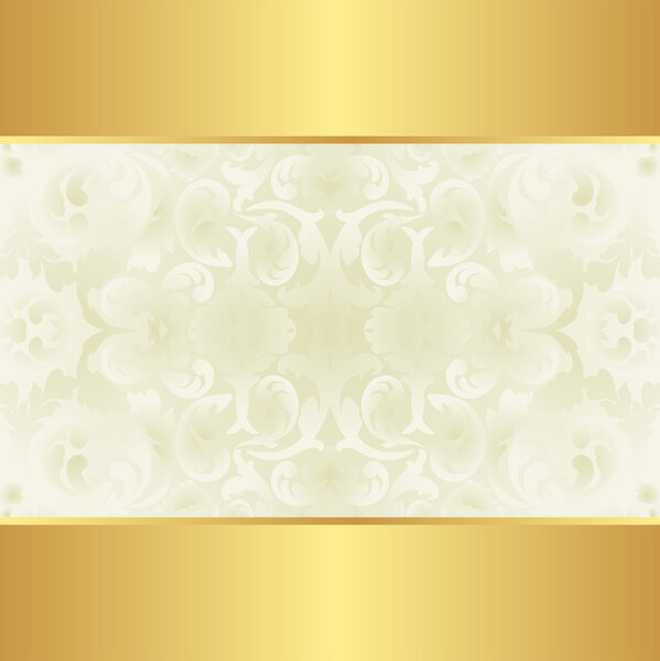 Creamy and gold background