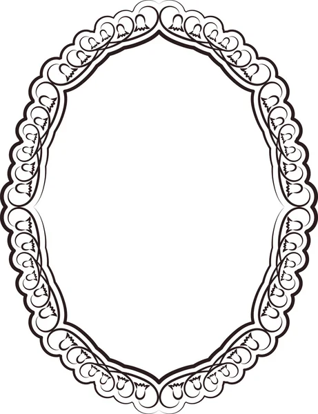 Frame oval — Stock Vector