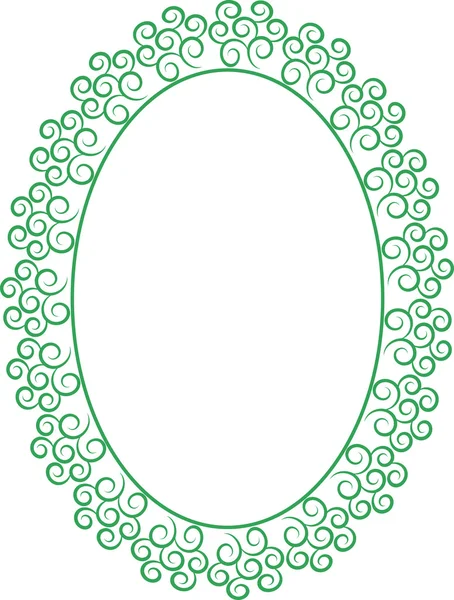 Frame oval — Stock Vector