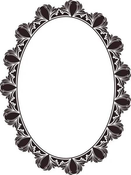 Decorative oval — Stock Vector