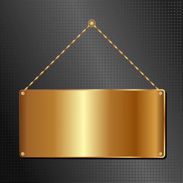 Gouden paneel — Stockvector