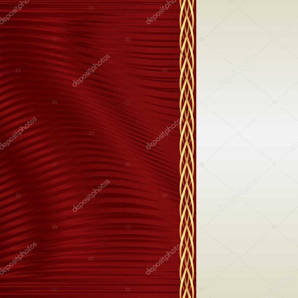 red and ecru background