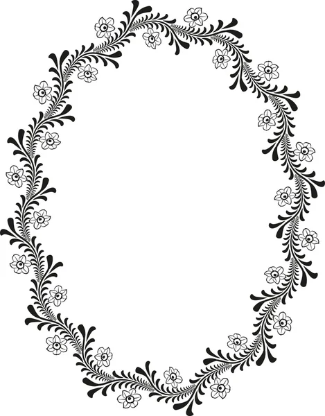 Frontera floral — Archivo Imágenes Vectoriales