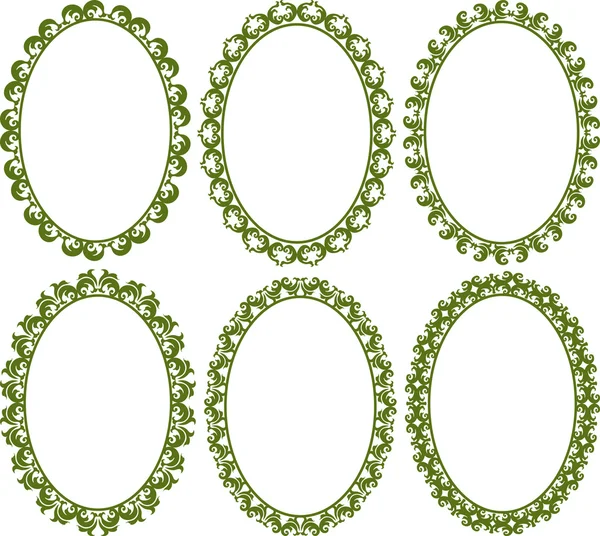 Frontières ovales — Image vectorielle
