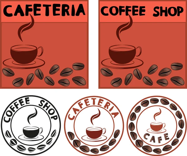 Кафе реклами — стоковий вектор