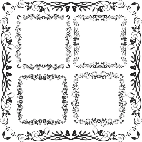 Square frames — Stock Vector