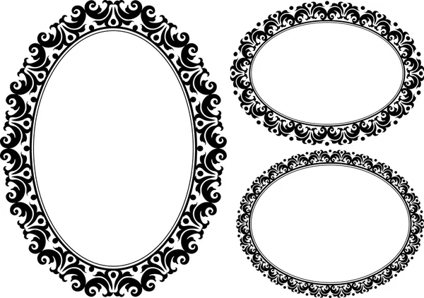 Oval frames — Stock Vector