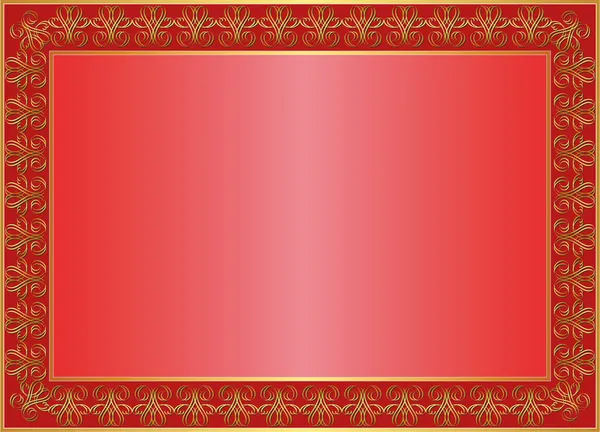 Red and gold background — Stock Vector