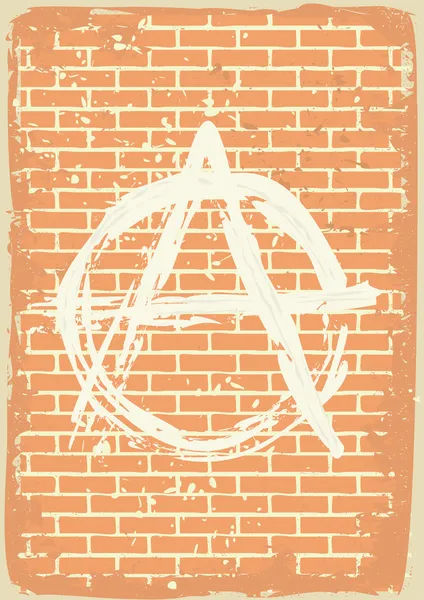 Anarchy sign — Stock Vector