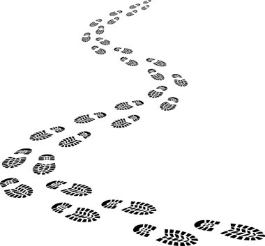 footprints clipart