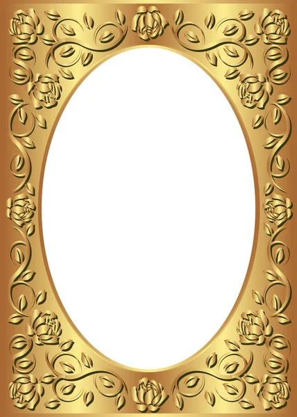 Golden frame — Stock Vector