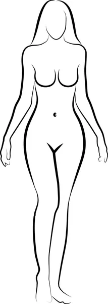 Mujer desnuda — Archivo Imágenes Vectoriales