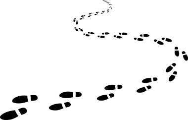 footprints clipart