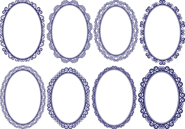 Frames oval — Stock Vector