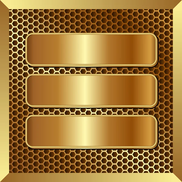 Goldene Banner — Stockvektor