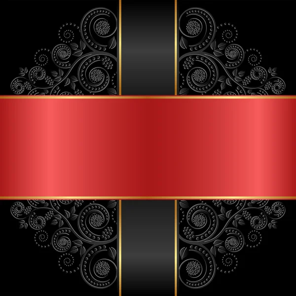Röd svart — Stock vektor