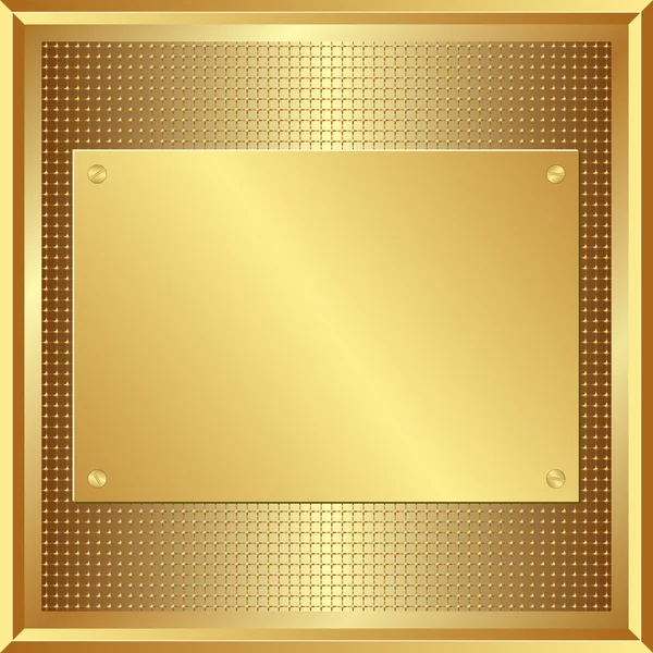 Painel dourado — Vetor de Stock