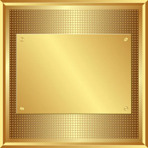 Golden panel — Stock Vector