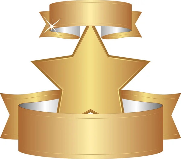 Золота зірка — стоковий вектор