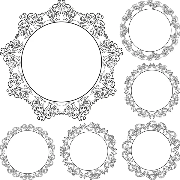 Cadres ronds — Image vectorielle