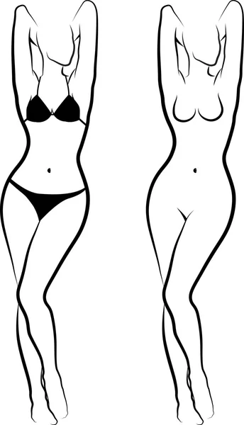 Femme nue — Image vectorielle