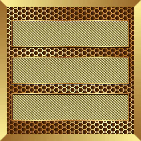 Goldene Banner — Stockvektor