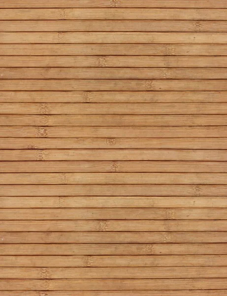 Wooden Planks Background Bamboo Mat — Stock Photo, Image