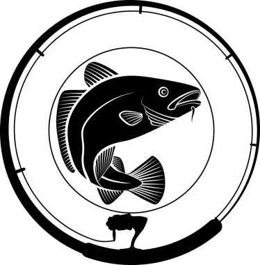 Morina balığıyla balıkçılık dekorasyonu