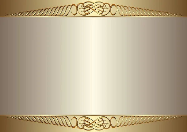 Золотой Фон Орнаментом — стоковый вектор