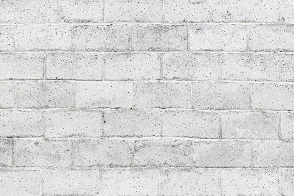Concrete Blocks Wall Background Closeup White Texture — Fotografia de Stock