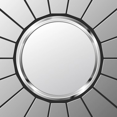 Gümüş Metalik Arkaplan ve Tabak