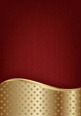 kırmızı ve altın arkaplan yıldız desenli