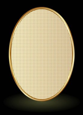 gold textured banner on black background
