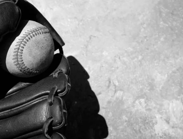 Primo Piano Della Palla Baseball Concetto Sport — Foto Stock