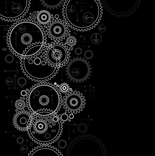 Background gears — Stock Vector