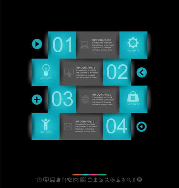 Abstracte infographics ontwerp — Stockvector