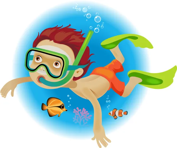 Diving — Stock Vector