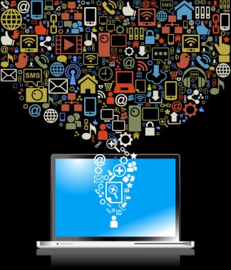 bilgisayar ve Sosyal Medya simgeler